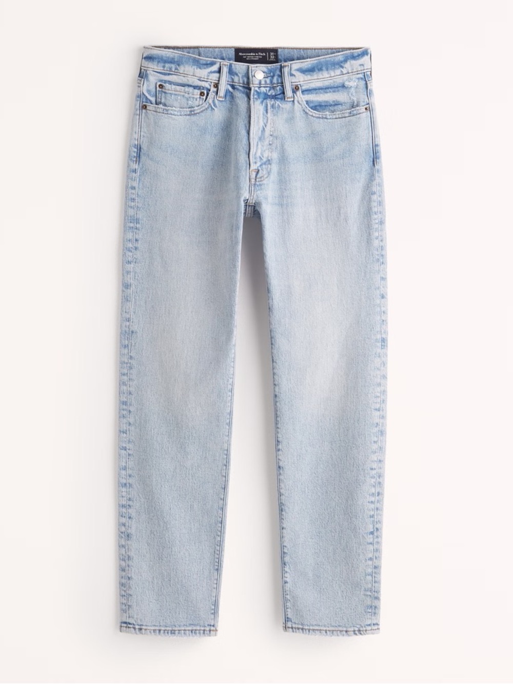 ABERCROMBIE & FITCH Light Blue Straight Leg Jeans